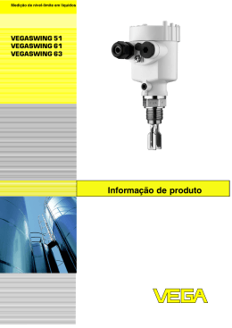 Informação de produto VEGASWING 51 / VEGASWING 61