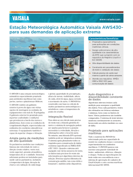 Estação Meteorológica Automática Vaisala AWS430