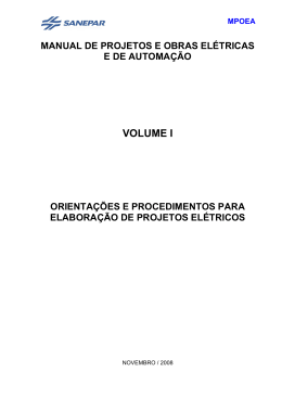 Volume I - Orientações e procedimentos para elaboração