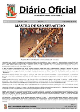 12/01/2015 Notícia - Notícia - MASTRO DE SÃO SEBASTIÃO Notícia