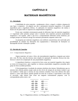 CAPÍTULO II MATERIAIS MAGNÉTICOS