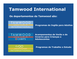 ¿Quién esTamwood? - Tamwood International College