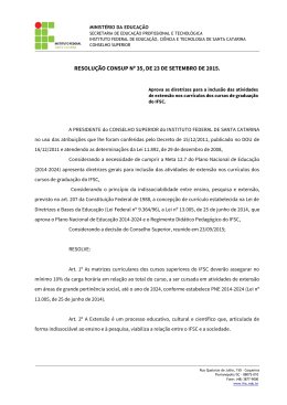 Resolução CONSUP nº 35/2015