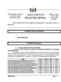ADT BG 008 - De 11 JAN 2002 - Proxy da Polícia Militar do Pará!