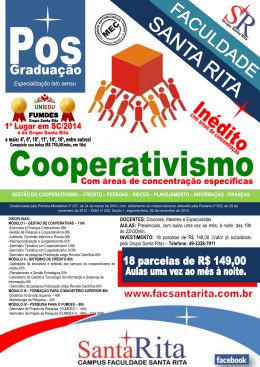Cooperativismo - Faculdade Santa Rita