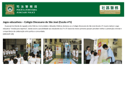 Jogos educativos – Colégio Diocesano de São José (Escola nº1)
