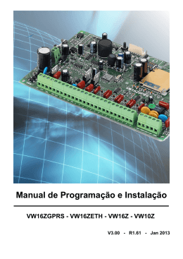 Manual de Programação e Instalação