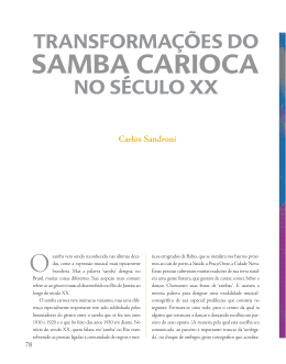 Transformações do samba carioca no século XX