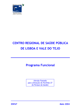 CENTRO REGIONAL DE SAÚDE PÚBLICA - Direcção