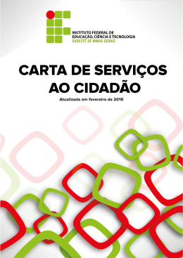 Cursos superiores - Instituto Federal do Sudeste de Minas Gerais