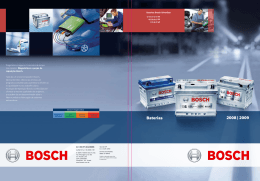 Bosch - Nova Baterias