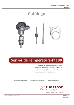 Sensor de Temperatura – Pt100