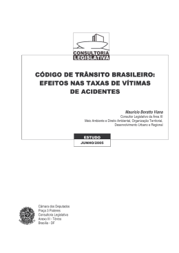 código de trânsito brasileiro: efeitos nas taxas de vítim as de acidentes