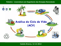 Análise do Ciclo de Vida (ACV)