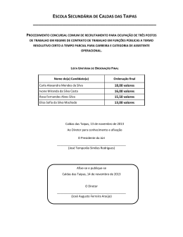 Lista Unitária de Ordenação Final