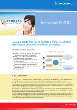 Apresentação Service Desk em PDF