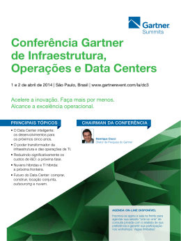 Conferência Gartner de Infraestrutura, Operações e Data Centers