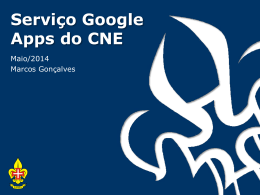 Serviço Google Apps do CNE