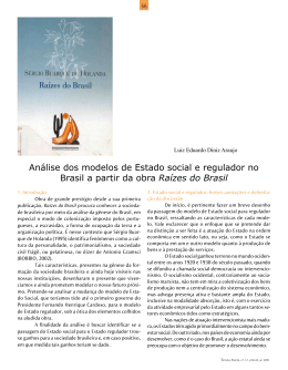 Análise dos modelos de Estado social e regulador no Brasil a partir