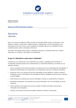 Remsima, infliximab - European Medicines Agency