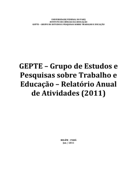 GEPTE - Universidade Federal do Pará