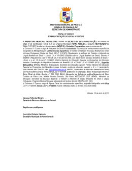 EDITAL 016-2011 - Prefeitura de Pelotas