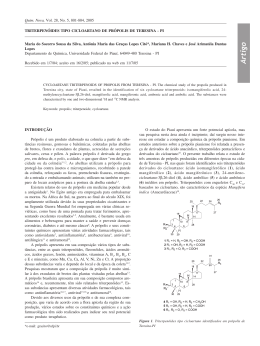 Artigo - Química Nova - Sociedade Brasileira de Química