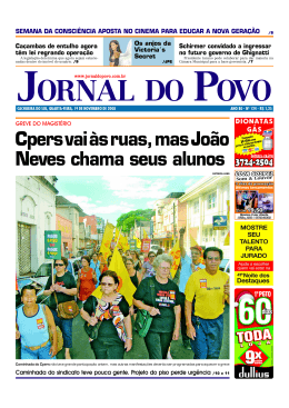 Cpers vai às ruas, mas João Neves chama seus alunos Schirmer