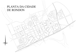 Mapa CIDADE DE RONDON COM NOME DAS RUAS