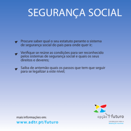 SEGURANÇA SOCIAL