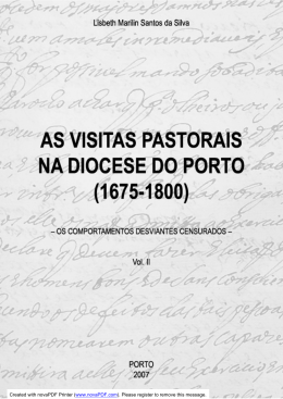 Capa Vol II.jpg - Repositório Aberto da Universidade do Porto