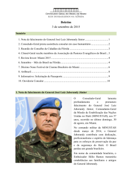 Boletim 3 de setembro de 2015 - Ministério das Relações Exteriores