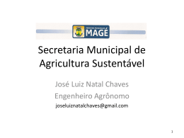 Secretaria Municipal de Agricultura Sustentável