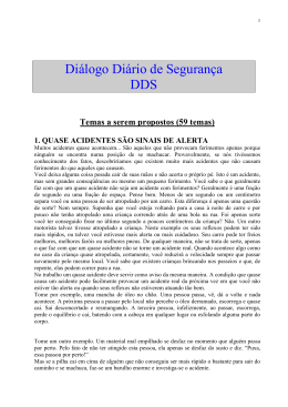 Diálogo Diário de Segurança DDS