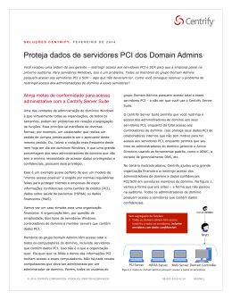 Proteja dados de servidores PCI dos Domain Admins