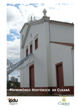 patrimônio histórico de cuiabá - Prefeitura de Cuiabá