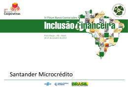 Santander Microcrédito - Banco Central do Brasil