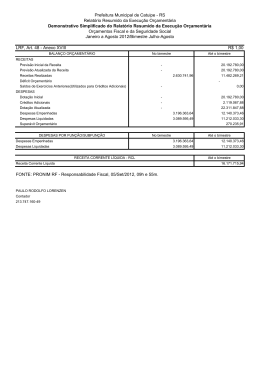 FONTE: PRONIM RF - Responsabilidade Fiscal, 05/Set/2012, 09h e