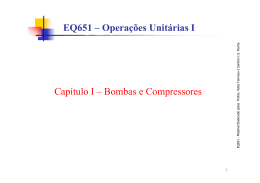 EQ651 – Operações Unitárias I