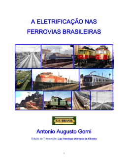 A Eletrificação nas Ferrovias Brasileiras