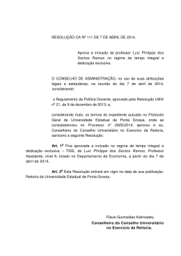 Resolução CA nº 111 de 07/04/2014