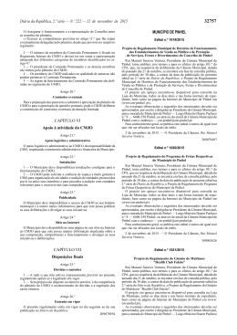 Edital 1020-2015 Projeto de Regulamento do Programa de Férias