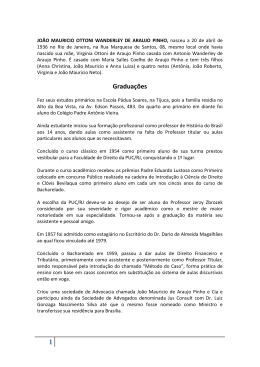 Curriculo JMAP - Escritório de Advocacia João Mauricio de Araujo