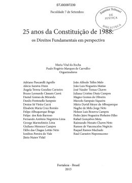 25 anos da Constituição de 1