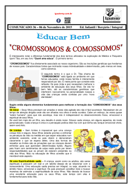 COMUNICADO 36 – 06 de Novembro de 2015 Ed. Infantil / Berçário
