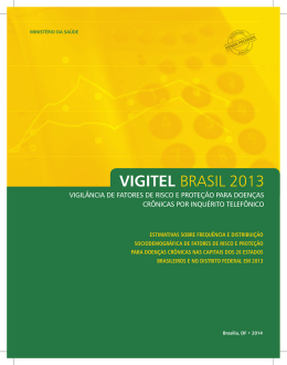 Vigitel Brasil 2013 - Biblioteca Virtual em Saúde