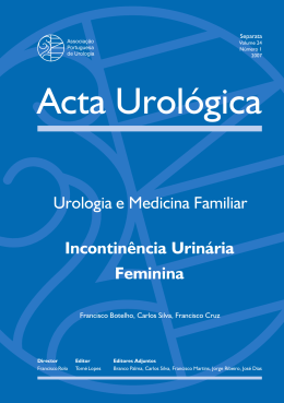 Urologia e Medicina Familiar Incontinência Urinária Feminina