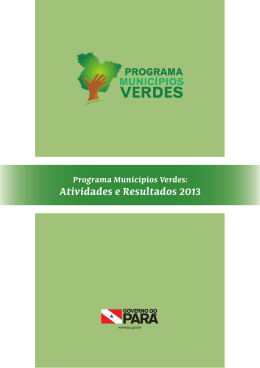 PMV_Atividades e Resultados 2013
