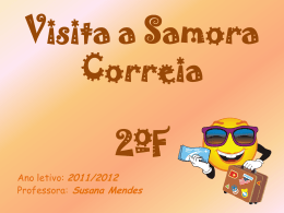 Visita a Samora Correia 2ºF - Agrupamento Escolas de Samora