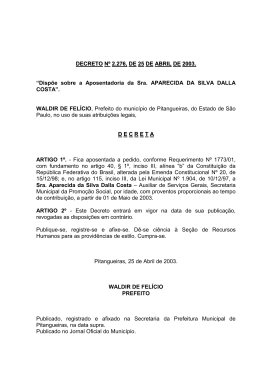 decreto 2276 - Prefeitura Municipal de Pitangueiras
